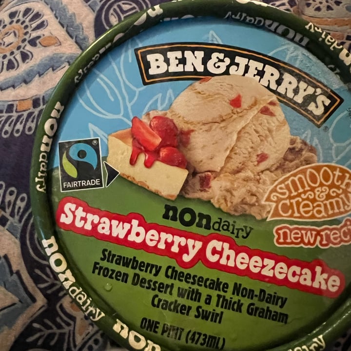 photo of Ben & Jerry's Non Dairy Strawberry Cheezecake shared by @allycat38 on  06 May 2024 - review