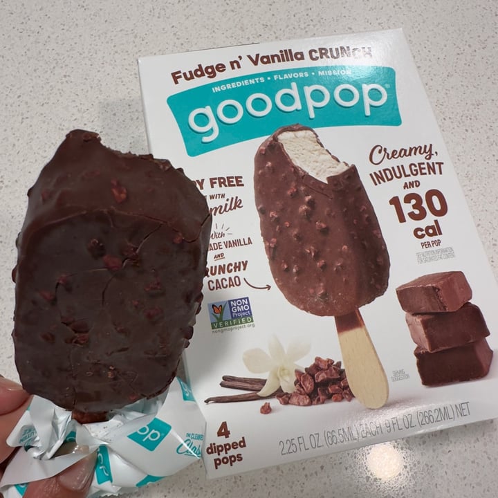 photo of Goodpop Fudge n’ Vanilla Crunch shared by @berryveganplanet on  17 Sep 2023 - review