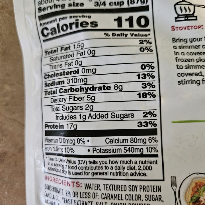 photo of Kroger Marketplace Gardein Beefless Ground shared by @littlebuckets on  12 Jan 2024 - review