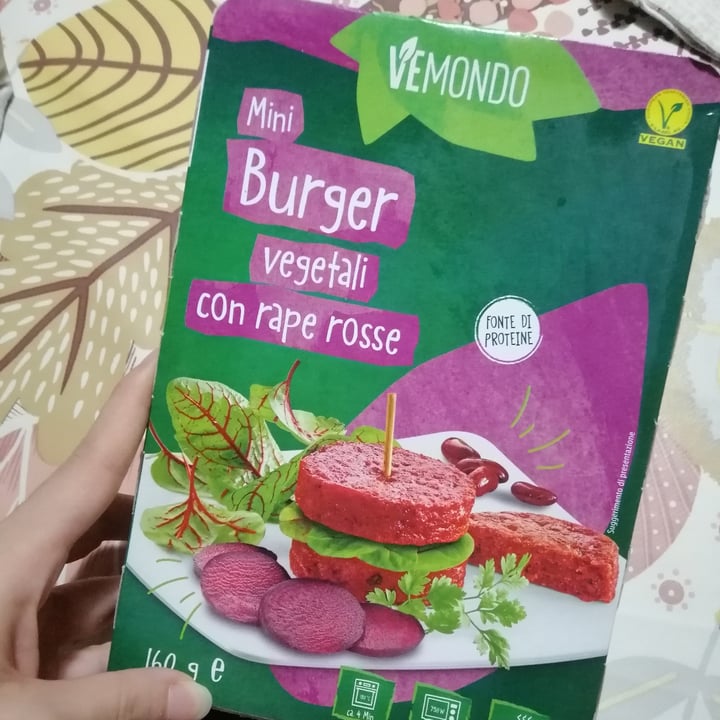 photo of Vemondo Mini Burger Rapa Rossa shared by @silentgirl94 on  05 Aug 2024 - review