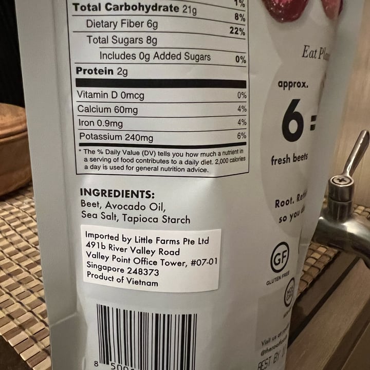 photo of Root Foods Beet Crisps shared by @chefchrissy68 on  12 Oct 2025 - review