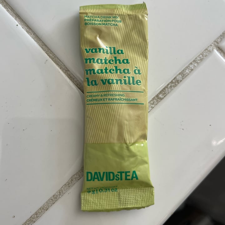 photo of DAVIDsTEA vanilla matcha drink mix shared by @ravenmychelle on  17 Sep 2023 - review