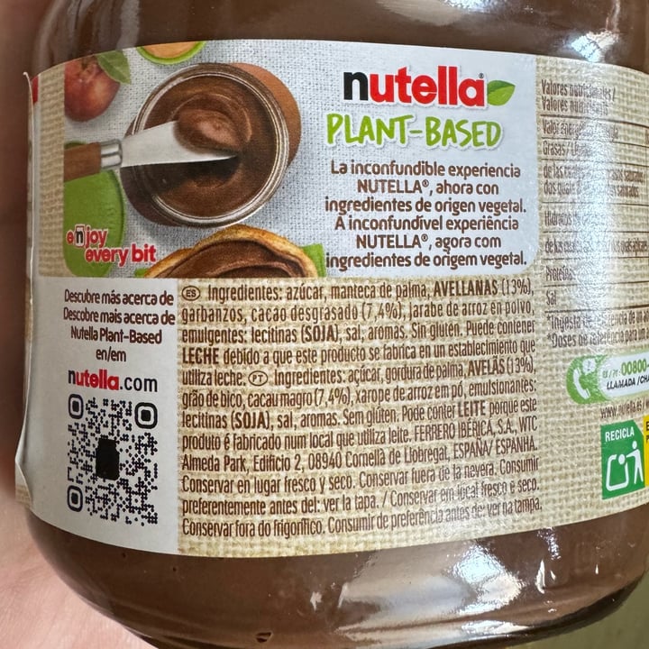 photo of Nutella Nutella Plant Based shared by @millito on  17 May 2025 - review