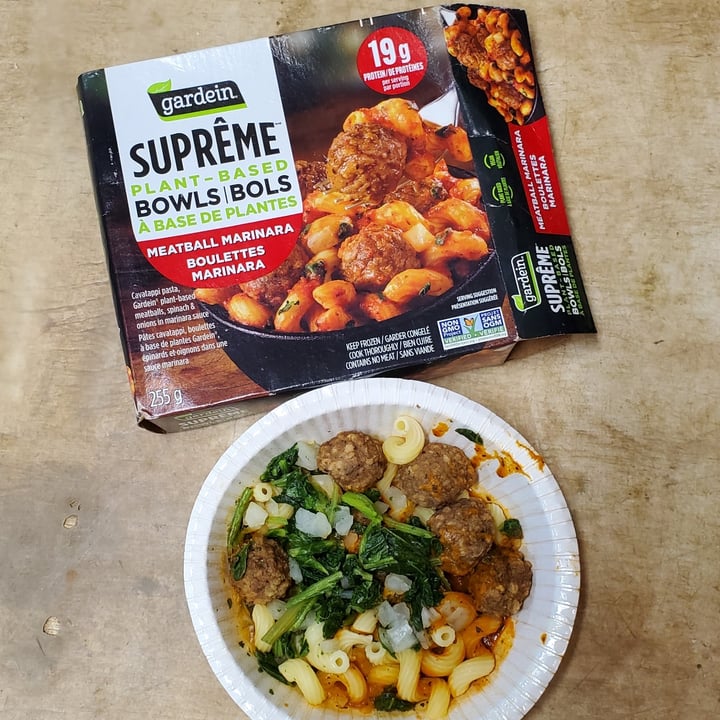 photo of Gardein ultimate plant based bowls meatball marinara shared by @courage-and-a-brick on  09 Oct 2025 - review
