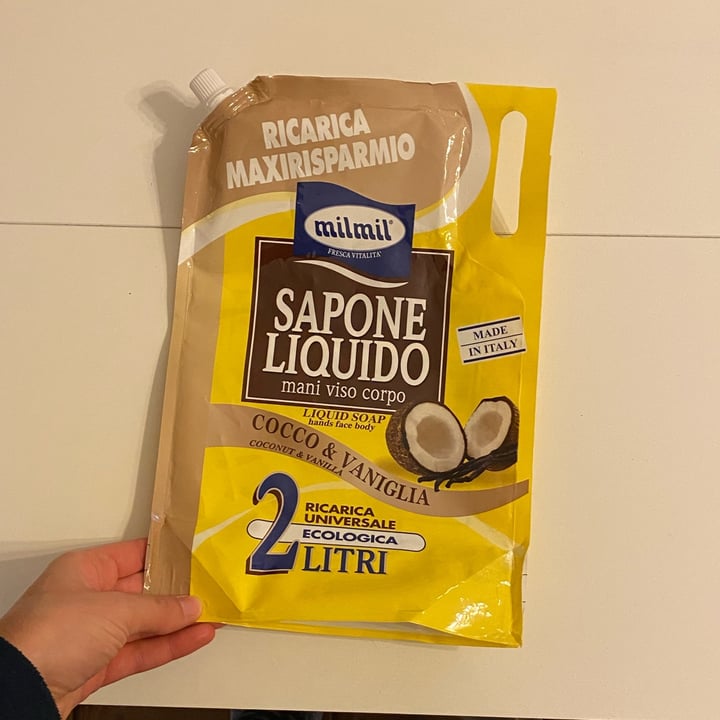photo of Mil mil sapone liquido mani viso corpo - cocco e vaniglia shared by @fashonia on  30 Jan 2023 - review