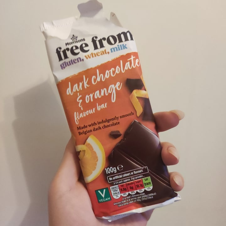 photo of Morrisons Dark Chocolate And Orange Flavour Bar shared by @nanancay on  11 May 2023 - review