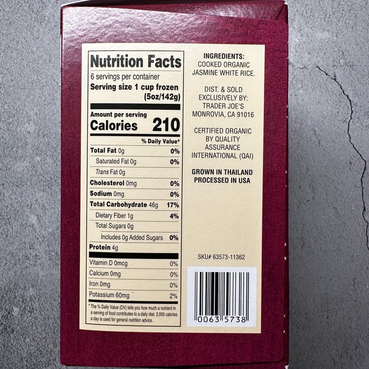 Trader Joe's Organic Jasmine rice Review abillion