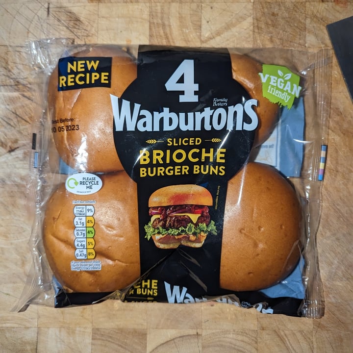 photo of Warburtons 4 Sliced Brioche Burger Buns shared by @katchan on  10 May 2023 - review