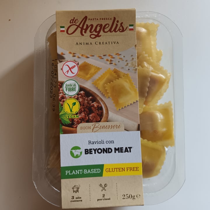 photo of De Angelis Pasta Fresca Ravioli con Beyond Meat shared by @samarra on  05 Jul 2023 - review