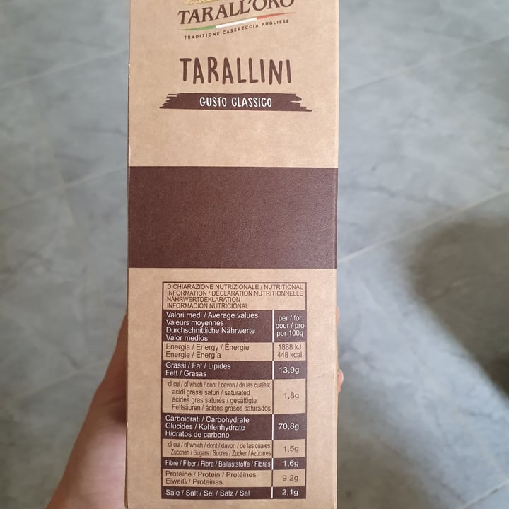 photo of Tarall'oro Tarallini gusto classico shared by @francescama on  01 Mar 2023 - review