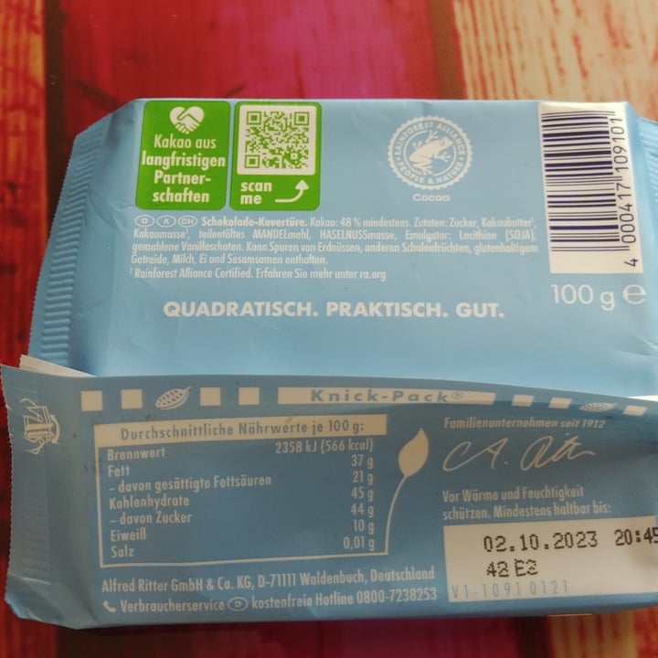 photo of Ritter Sport Mild Classic shared by @saechsine on  21 Feb 2023 - review