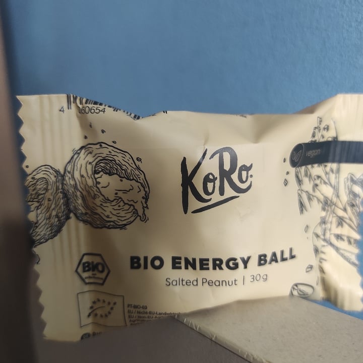 photo of Koro Bio energy ball Salted Peanut shared by @scatolettadiceci on  09 May 2023 - review