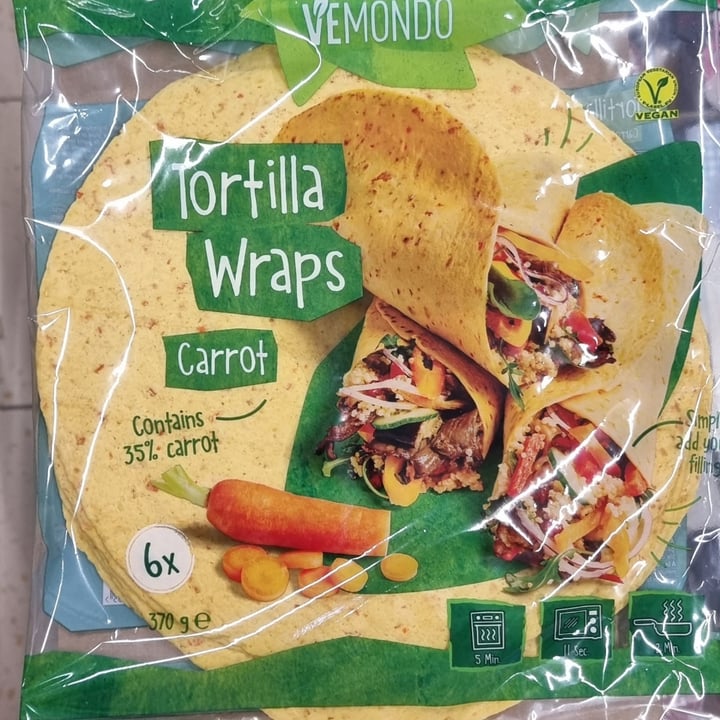 photo of Vemondo Tortilla Wraps Carrot shared by @mariencd on  30 Jan 2023 - review