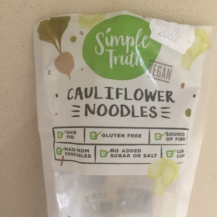 photo of Simple Truth Cauliflower Noodles shared by @carlicosta on  25 Mar 2023 - review