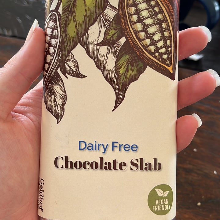 photo of Geldhof Dairy Free Chocolate Slab shared by @skyecomley on  31 Dec 2022 - review