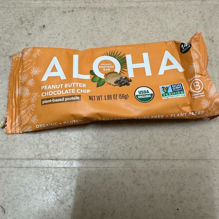 photo of Aloha Aloha Peanut Butter Chocolate Chip Bar shared by @arjun04 on  04 Jan 2023 - review