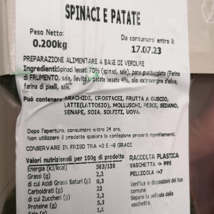 photo of Savi Alimentari Protein Burger spinaci e patate shared by @cadodi on  21 Jul 2023 - review