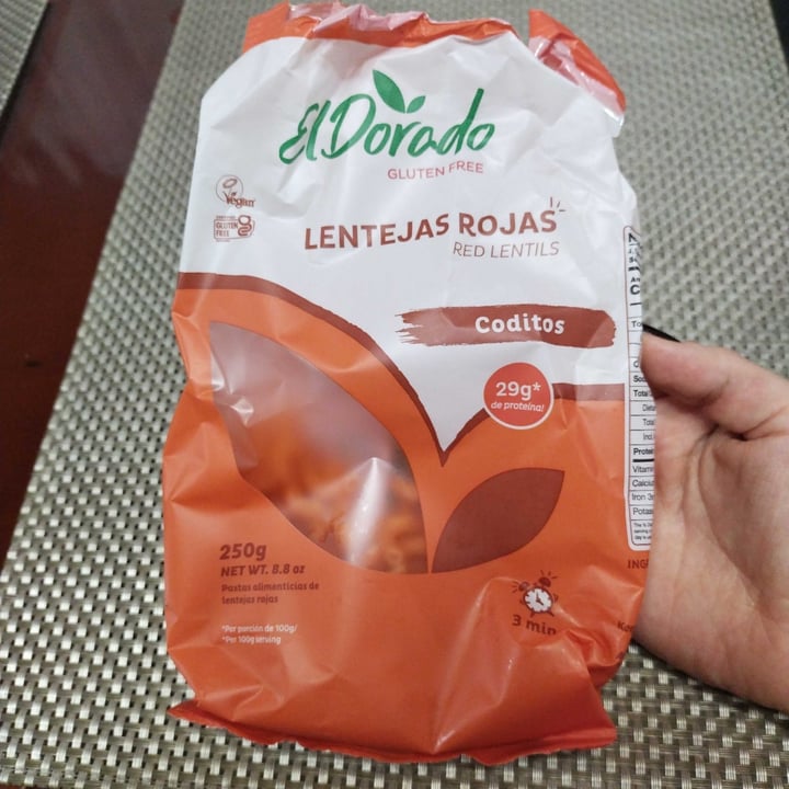 photo of El Dorado Gluten Free Pasta Coditos de lentejas rojas shared by @laucast on  17 Jul 2023 - review