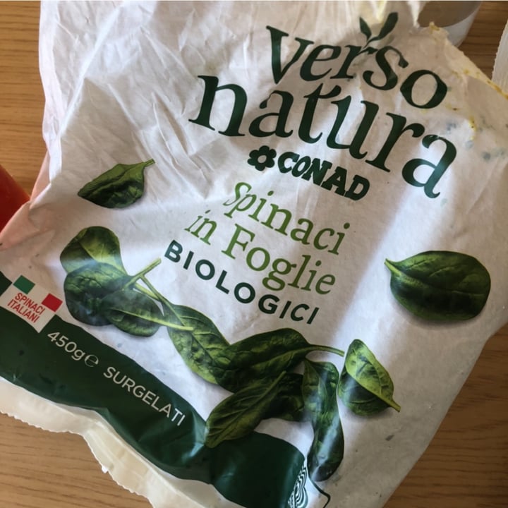 photo of Verso Natura Conad Veg Spinaci in foglie bio shared by @frappa on  23 Feb 2023 - review