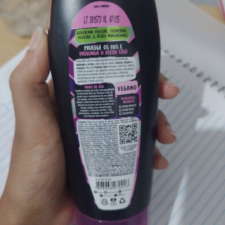 photo of Salon line #meuliso Bye bye frizz Gota Reparadora shared by @kaylane on  05 Jan 2023 - review