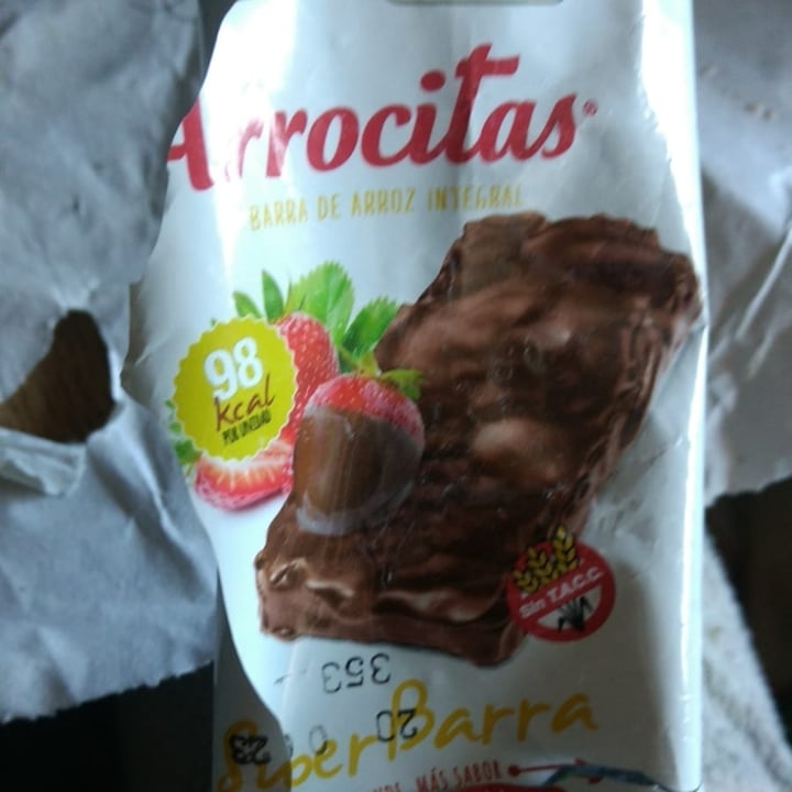 photo of Arrocitas barra de yamani y chocolate sabor frutilla shared by @meripan on  04 Jul 2023 - review