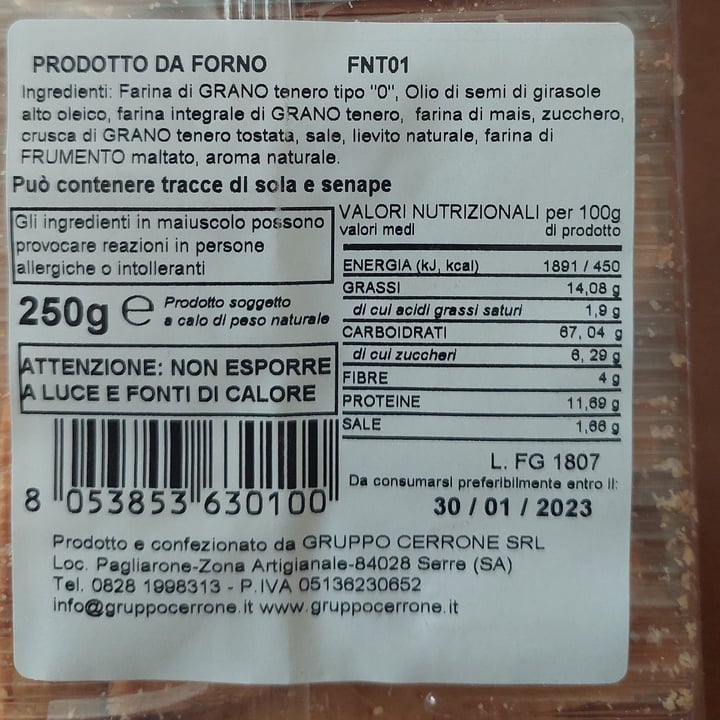 photo of cerrone Fantasie Di Grano Misto shared by @benveg on  27 Jun 2023 - review