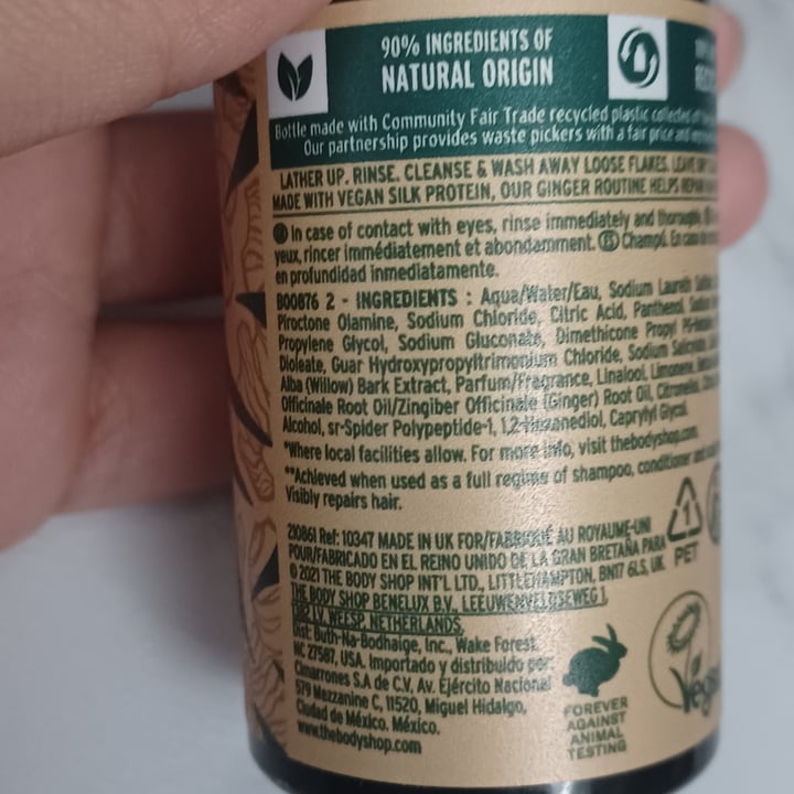 photo of The Body Shop Ginger anti-dandruff shampoo shared by @fpalazzo on  17 Mar 2023 - review