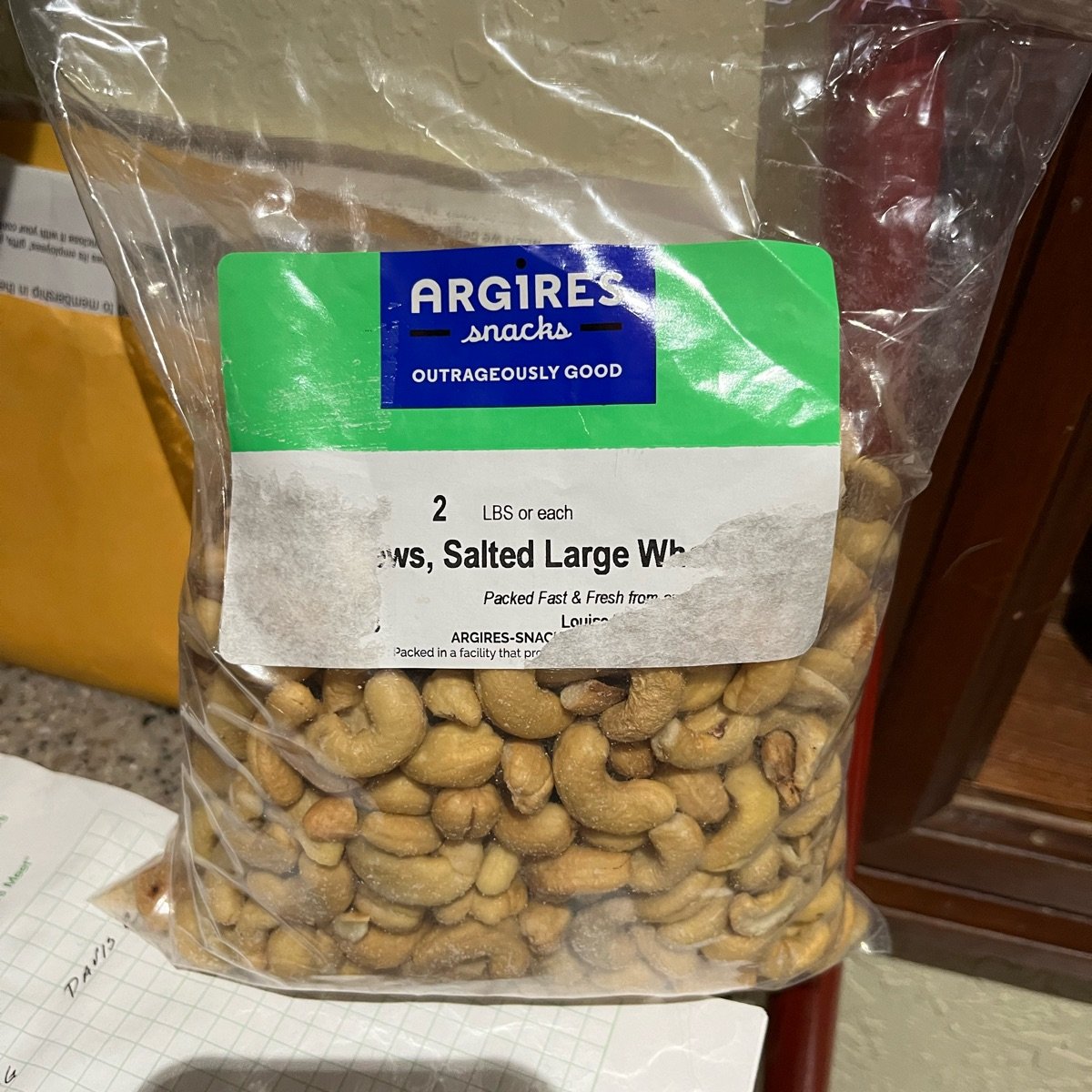 Cashews from Argires - Vegan Product Reviews & Ratings | abillion