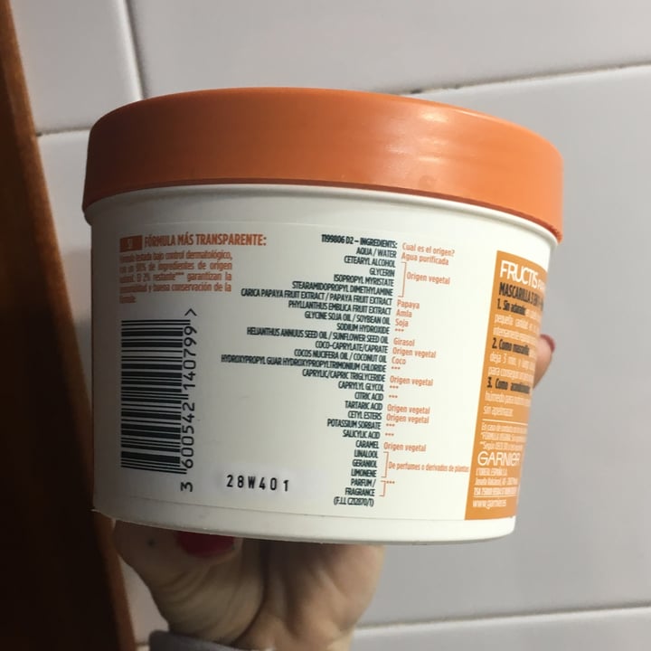 photo of Garnier papaya hair mask shared by @nereabruja on  24 Jan 2023 - review