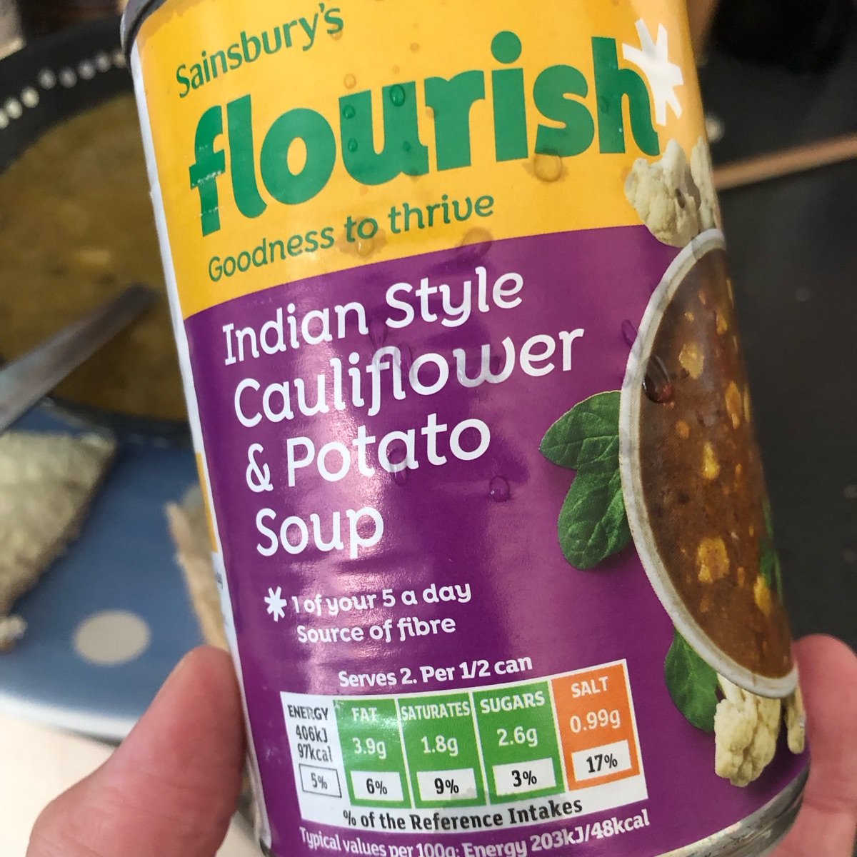 Sainsbury's Flourish Indian Style Potato & Cauliflower Soup Reviews