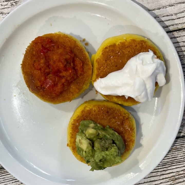 photo of Innocent Yesterday cheese arepas shared by @veganfoodcrazy on  28 Apr 2023 - review