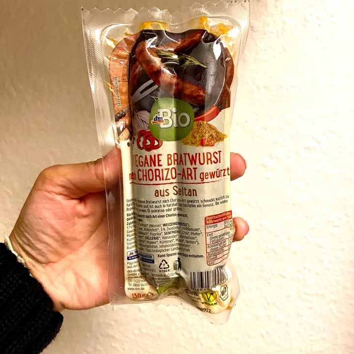 photo of dmBio Vegane Bratwurst-Chorizo Art shared by @stefveg97 on  08 Mar 2023 - review