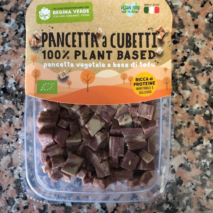 photo of Regina Verde pancetta a cubetti 100% plant based shared by @sarabiondo on  25 Feb 2023 - review