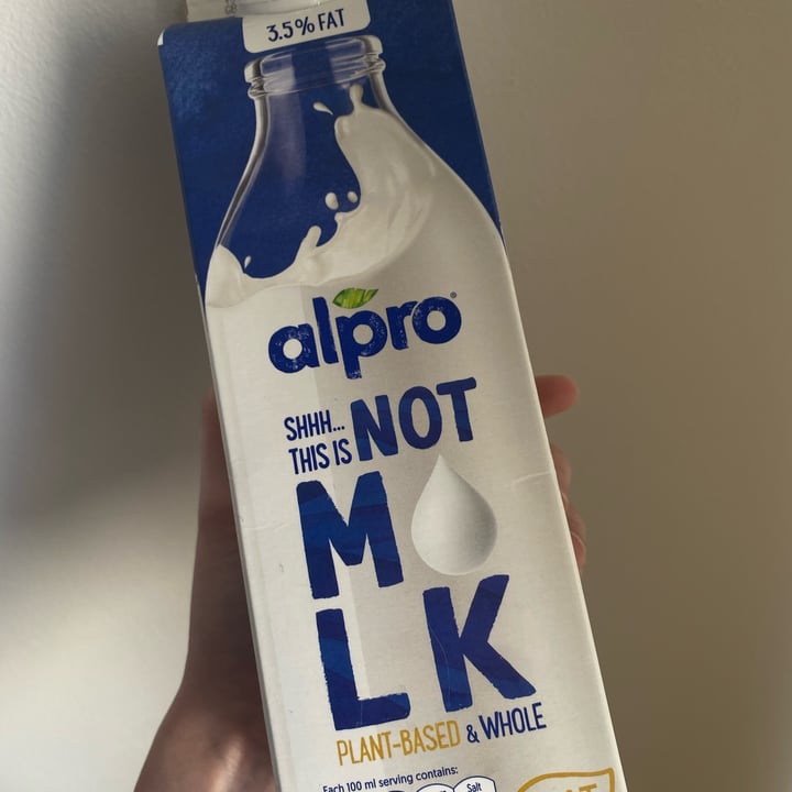 photo of Alpro Not Milk Plant-Based & Whole (OAT) shared by @smhal on  29 Jul 2023 - review