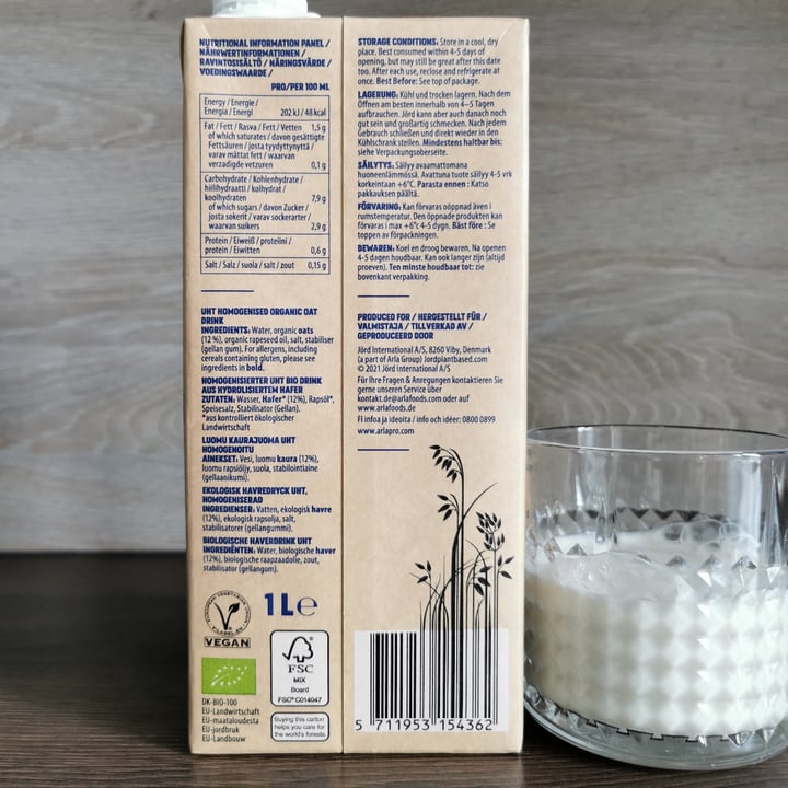 photo of Jörd Nordic Oat Drink shared by @tzschoppi on  26 Mar 2023 - review