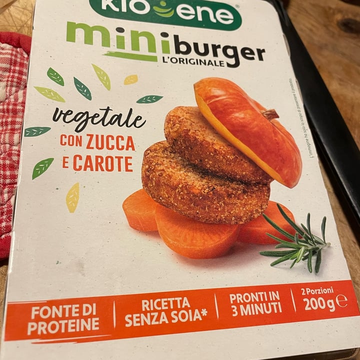 photo of Kioene Mini Burger Zucca E Carote shared by @lacompagniadialex on  22 Jan 2023 - review