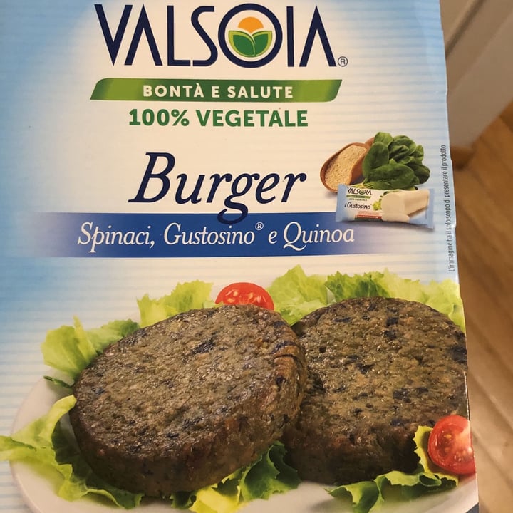 photo of Valsoia Burger spinaci, gustosino e quinoa shared by @sra on  17 Jan 2023 - review