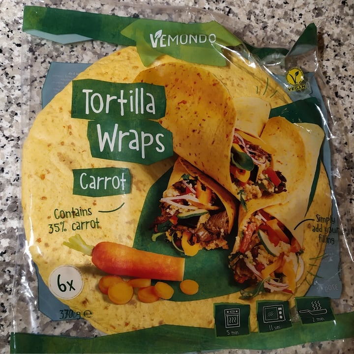 photo of Vemondo  Tortilla Wraps Carrot shared by @cristina-sordi on  27 Feb 2023 - review