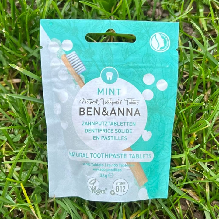 photo of Ben & Anna Mint Natural toothpaste tablets shared by @alessiofontana on  25 Mar 2023 - review