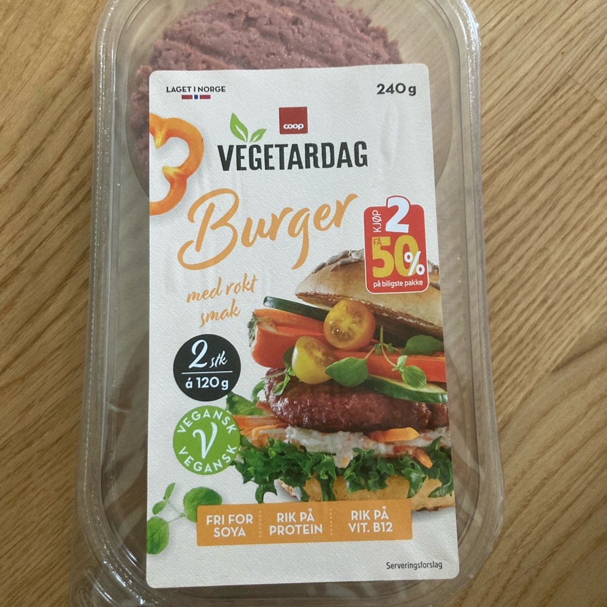 Vegetardag Coop Burger med røkt smak Reviews abillion