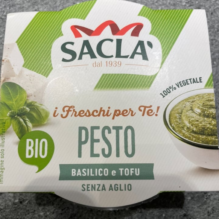 photo of Sacla' Pesto Basilico e Tofu shared by @caterinaveg on  28 Jul 2023 - review