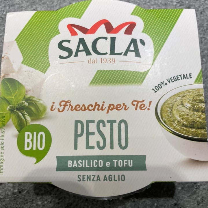 photo of Sacla Pesto Basilico e Tofu shared by @caterinaveg on  28 Jul 2023 - review