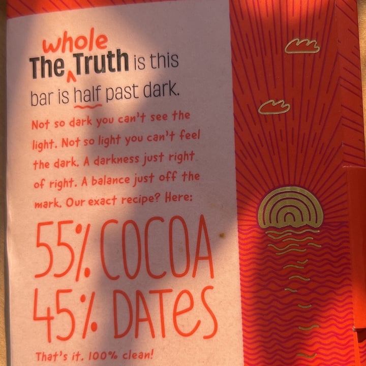 photo of The Whole Truth Dark chocolate Sweetened With Dates shared by @anntribe on  22 Jul 2023 - review