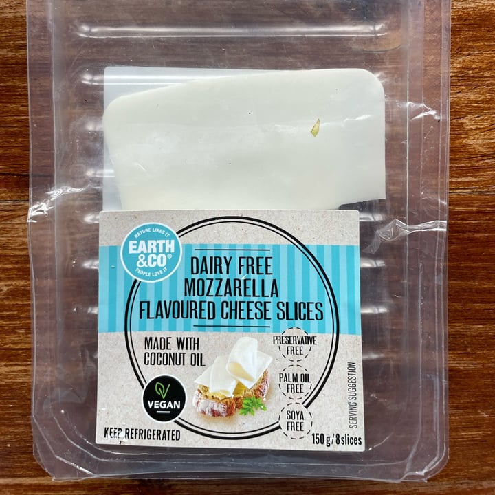 photo of Earth & Co Dairy free mozzarella cheese shared by @thehumblechickpea on  03 Jun 2023 - review