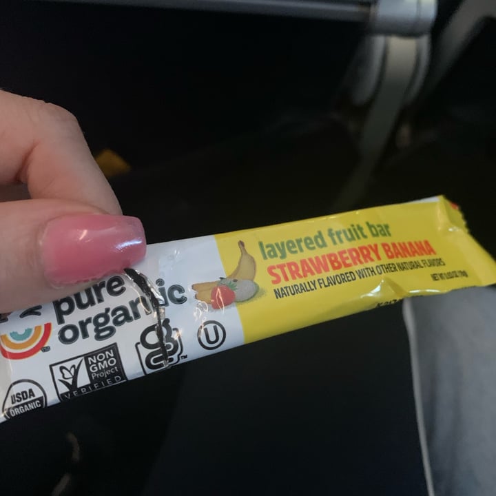 photo of Pure Organic Strawberry Banana layered fruit bars shared by @clarec36 on  18 Jul 2023 - review