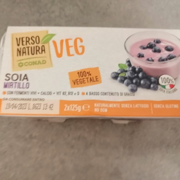 photo of Verso Natura Conad Veg Yogurt Soia Mirtillo shared by @moth on  07 Jul 2023 - review