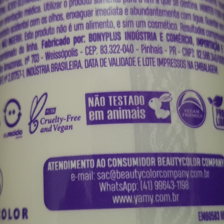 photo of yamy! Gel Creme Mega Liso Proteção Termica shared by @tatigea on  13 Jun 2023 - review