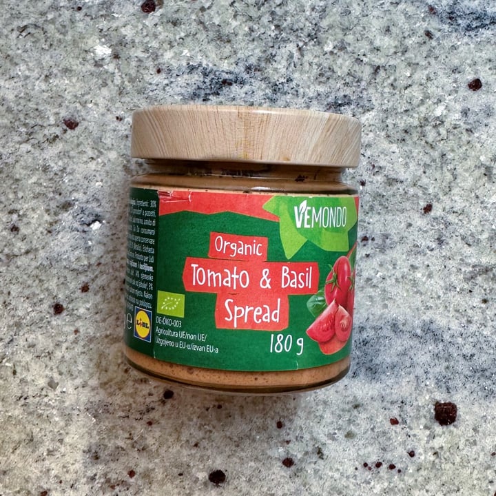 photo of Vemondo Organic Tomato & Basil Spread shared by @gaiachan on  24 Feb 2023 - review
