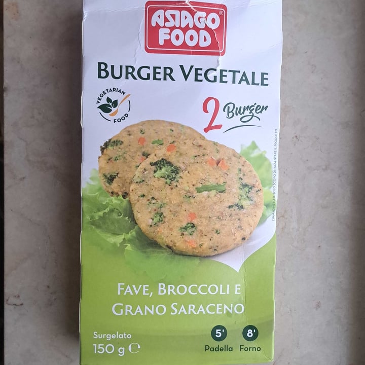 photo of Asiago food Burger vegetale Fave, Broccoli & Grano Saraceno shared by @liu69 on  11 Jun 2023 - review