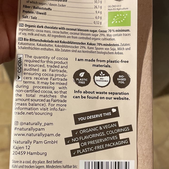 photo of Naturally Pam Chocolate shared by @kavana on  06 Apr 2023 - review